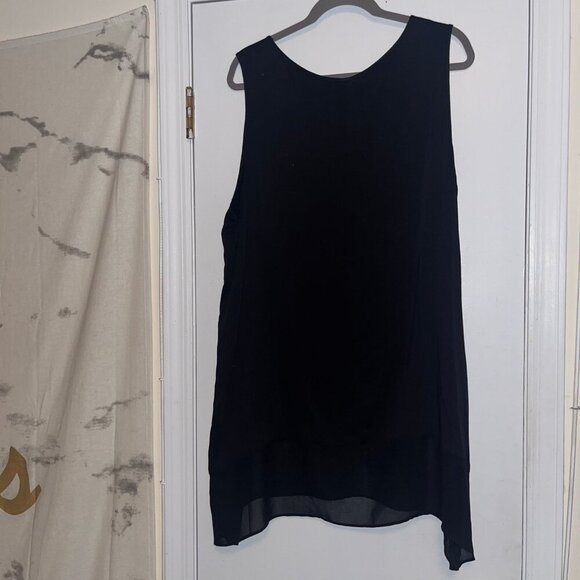 Sonoma Size XXL Black Chiffon Tunic Tank Top NWT - Picture 2 of 6
